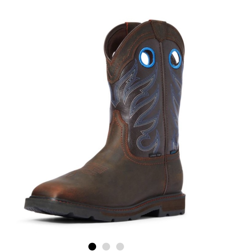 Ariat Brown and Blue Men's Boots